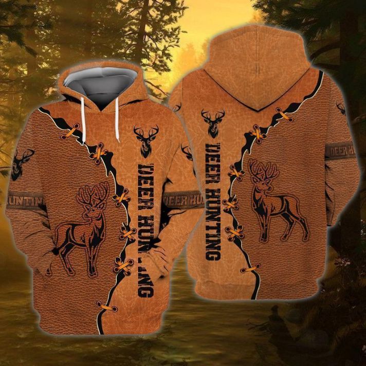 Deer Hunting 5 3d Zip Hoodie