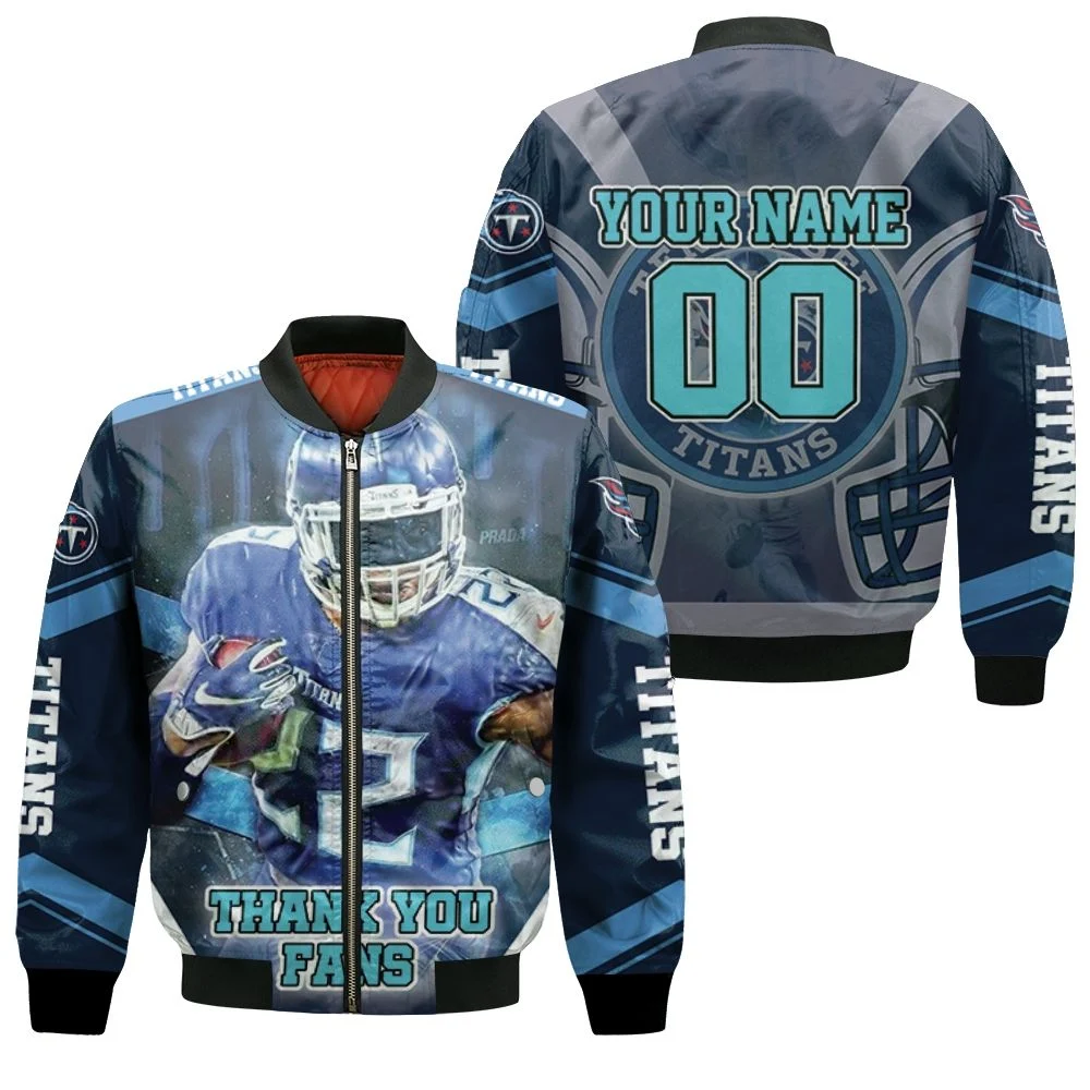 Derrick Henry 22 Tennessee Titans Afc South Division Champions Personalized Bomber Jacket