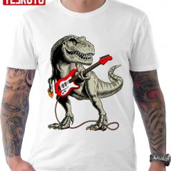 Dinosaur Playing Guitar Unisex T-Shirt