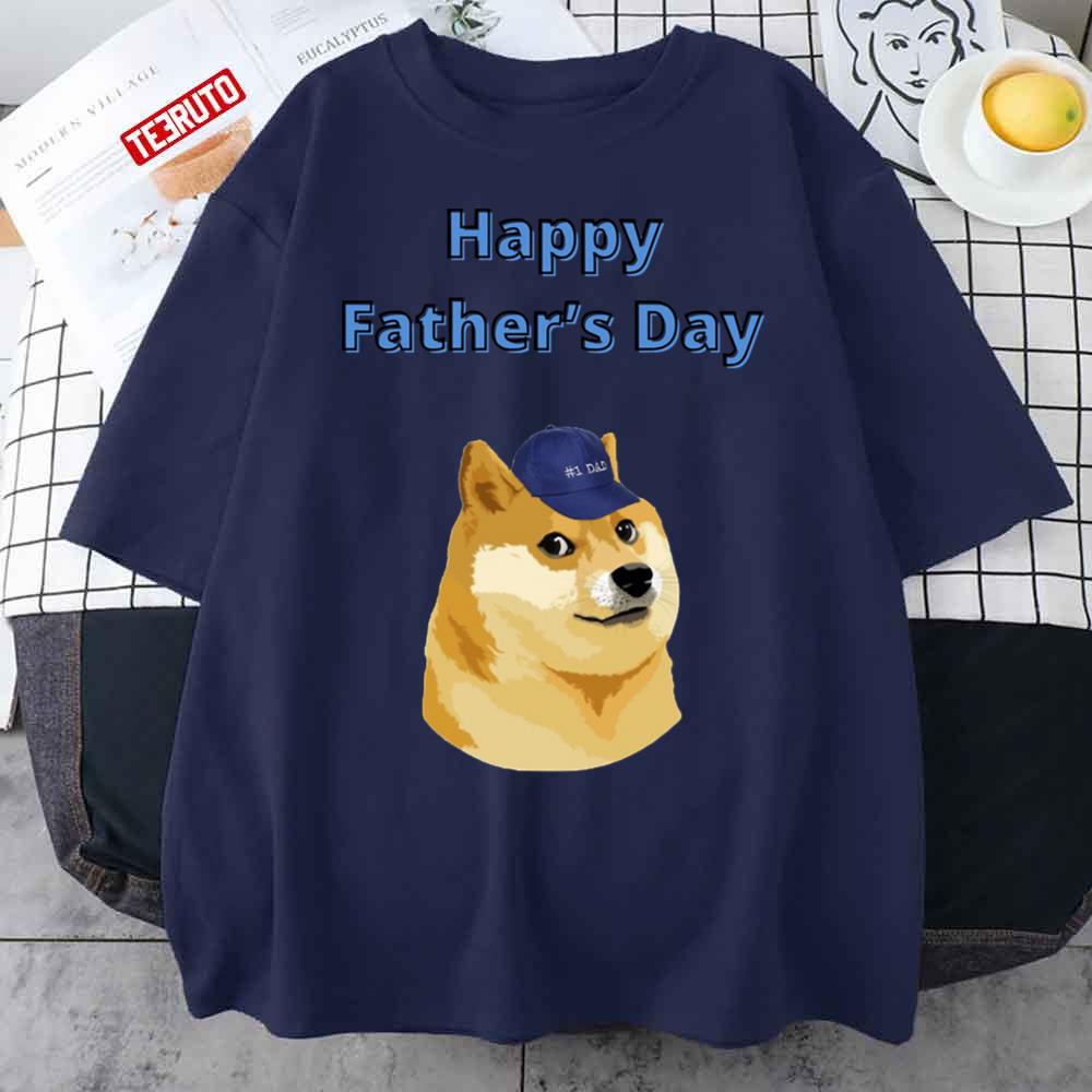 Dogecoin Father’s Day Funny Meme Unisex T-Shirt
