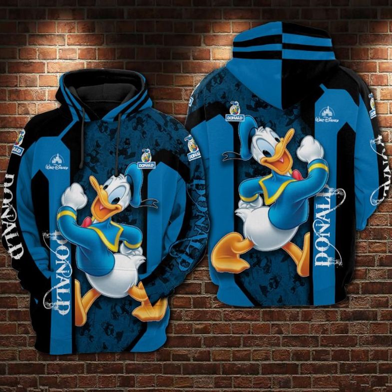 Donald Duck Movies The Disney 2 Over Print 3d Zip Hoodie