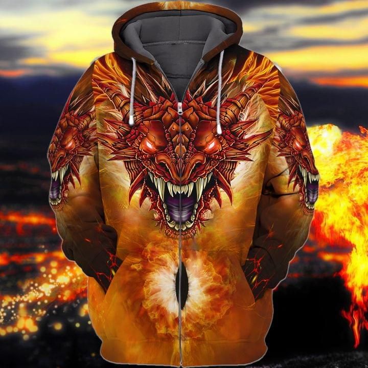 Dragon 3d Zip Hoodie