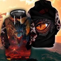 Dragon 8 3d Zip Hoodie