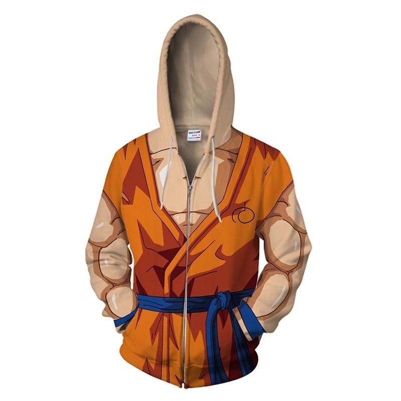 Dragon Ball Over Print 3d Zip 03 Hoodie