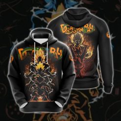 Dragon Ball Z Over Print 3d Zip 51 Hoodie