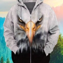 Eagles Animal Lovers Zip 3d T Shirt Zip Bomber Hoodie