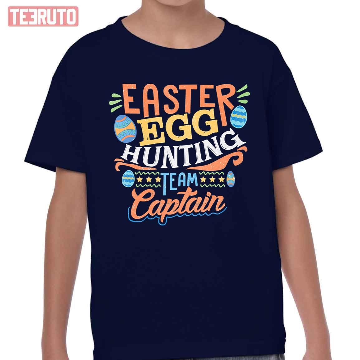 Easter Egg Hunt Team Captain Kid T-Shirt