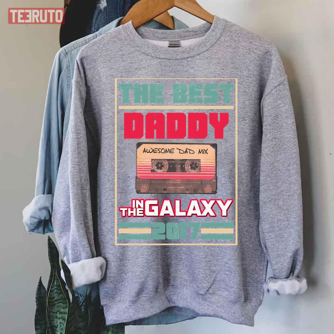 Father’s Day Best Daddy In Galaxy Vintage Unisex Sweatshirt