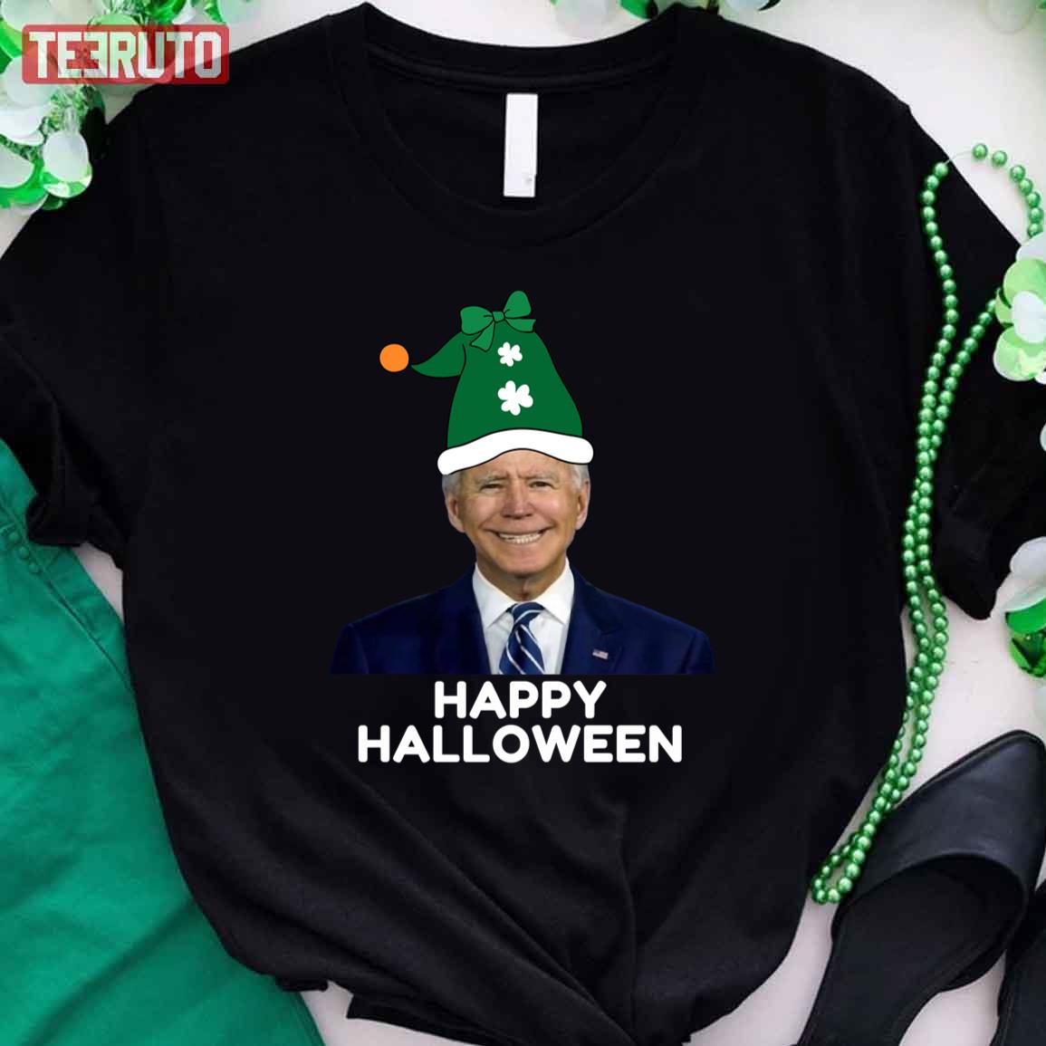 Fjb Biden St Patricks Day Happy Halloween Unisex T-Shirt