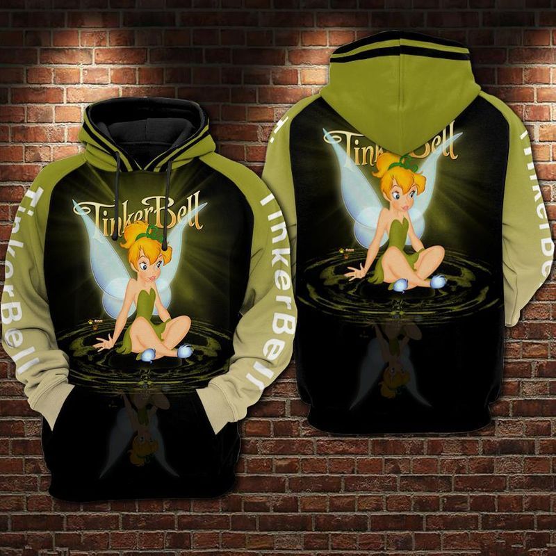 For Tinker Bell Lovers Water Reflection Pattern 3d Hoodie