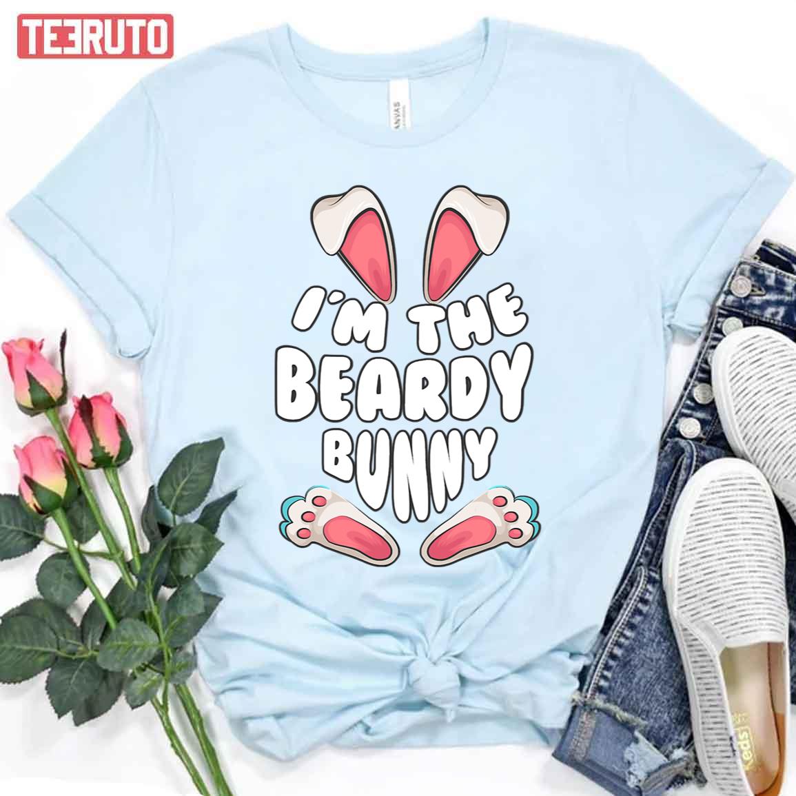 Funny Im The Beardy Bunny Bearded Women T-Shirt