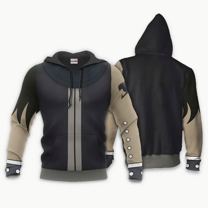 Gajeel Redfox Anime Manga Fairy Tail 3d T Shirt Zip Bomber Hoodie