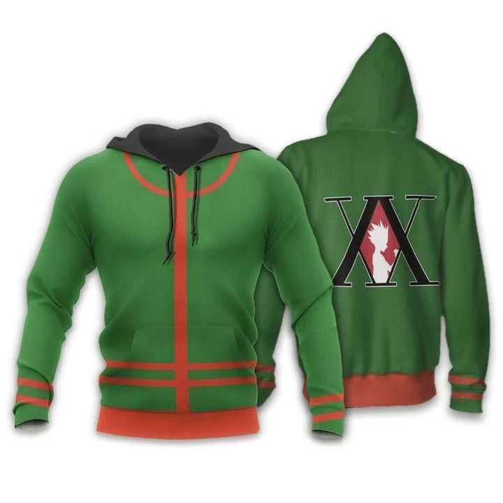 Gon Freecss Hunter X Hunter Anime Manga 3d Zip Hoodie