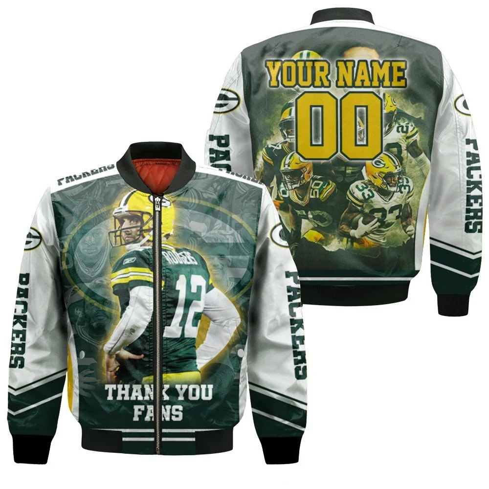 Green Bay Packers NFL Bomber Jacket Style Gift For Fans