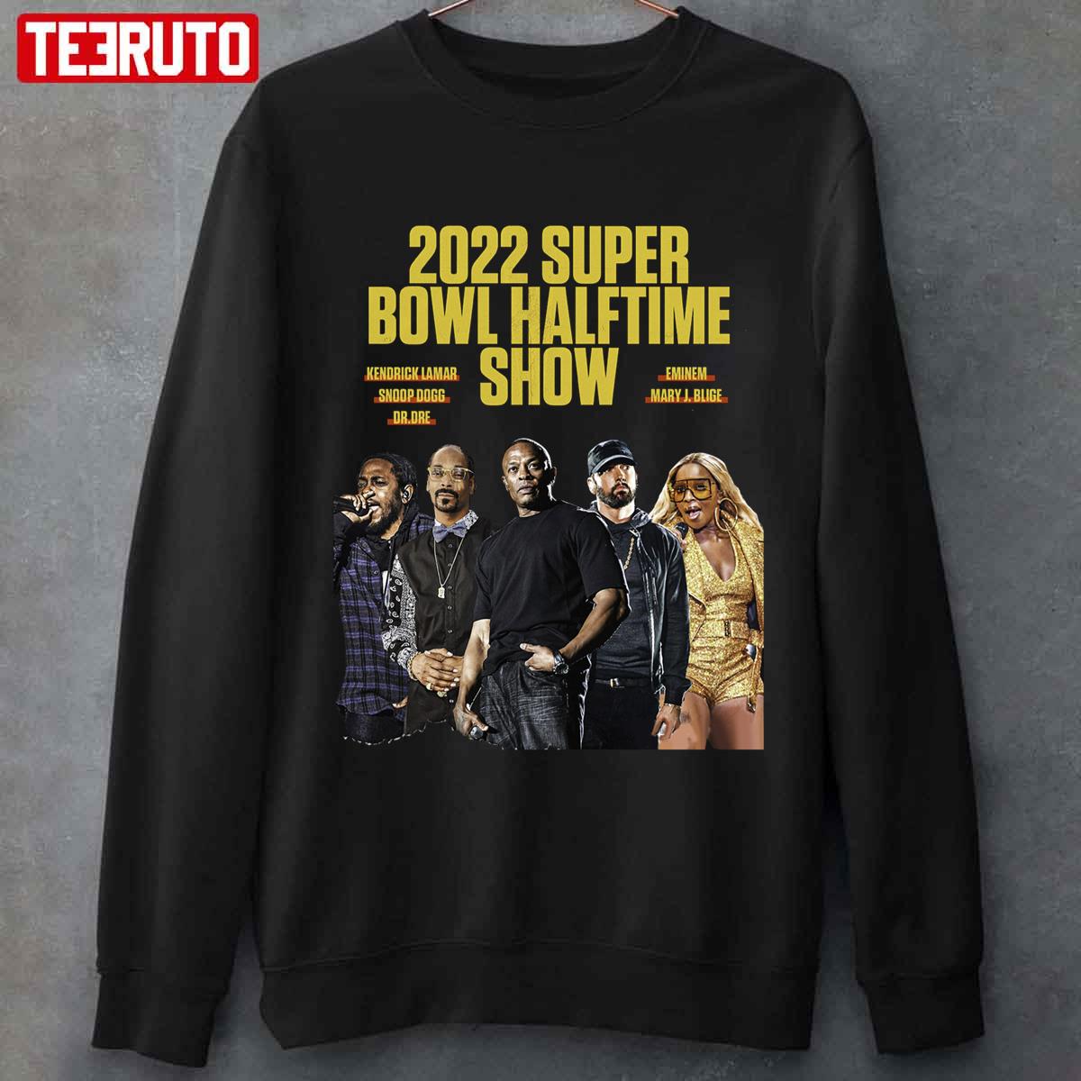 Halftime Show 2022 Super Bowl Lvi Signatures Unisex T-Shirt - Teeruto