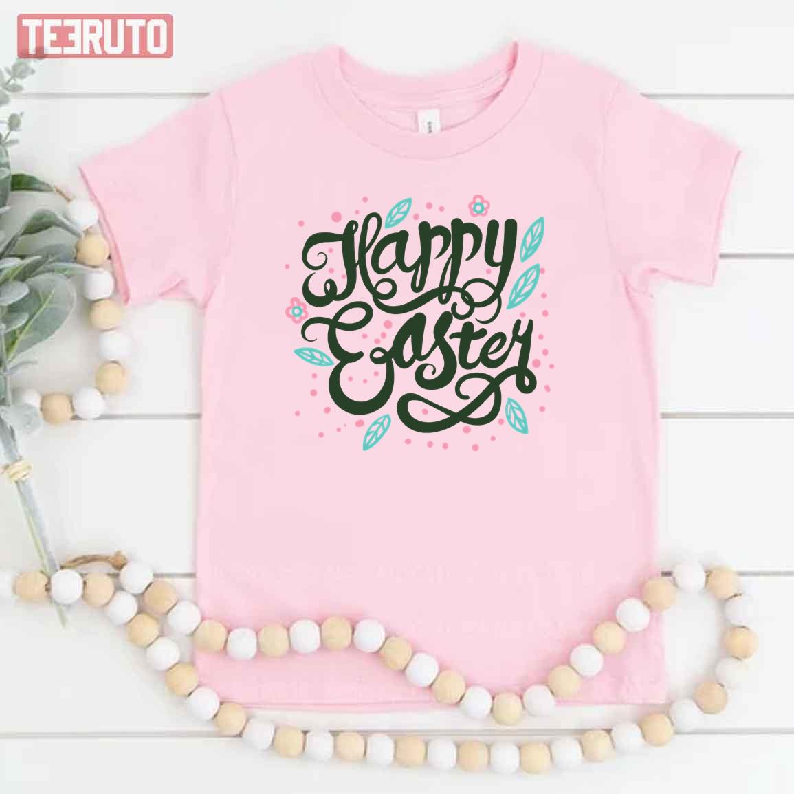 Happy Easter Calligraphy Kid T-Shirt