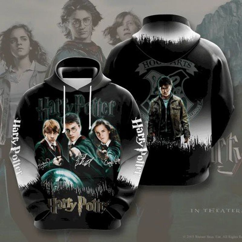 Harry Potter Ronald Weasley Hermione Granger Signature 3d Hoodie