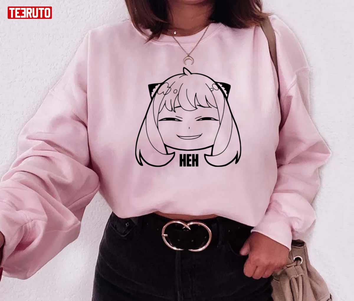 Anya Smug Face Peanut Meme Graphic Sweatshirt Women Pullover Harajuku Spy X  Family Hoodie Autumn Winter Womans Clothing Coats