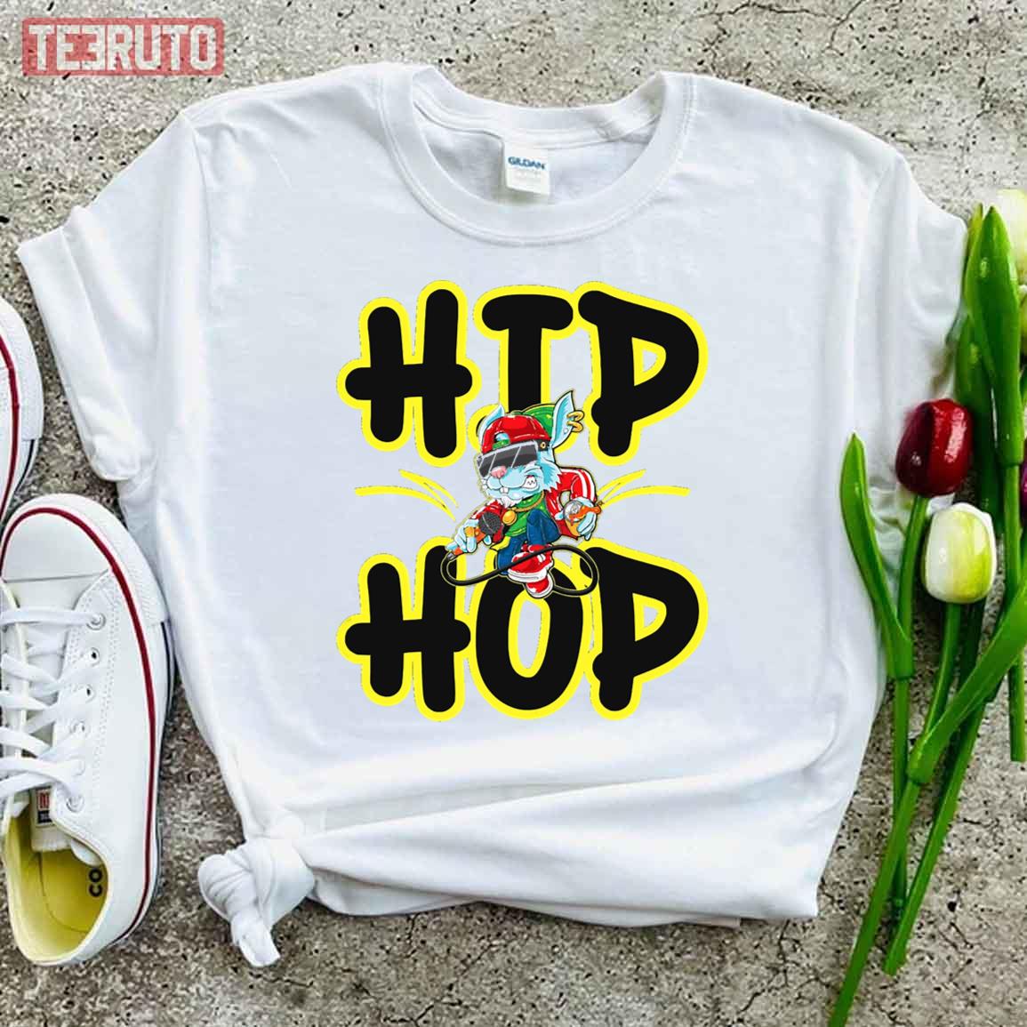 Hip Hop Bunny Easter Women T-Shirt