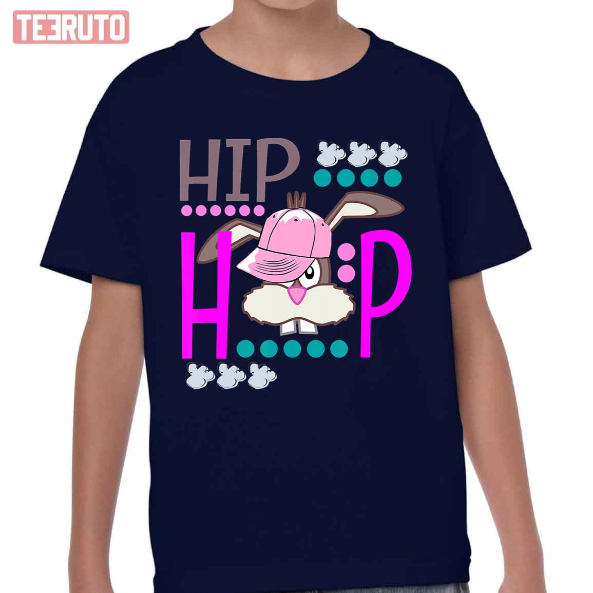 Hip Hop Easter Bunny Hipster Bunny Kid T-Shirt