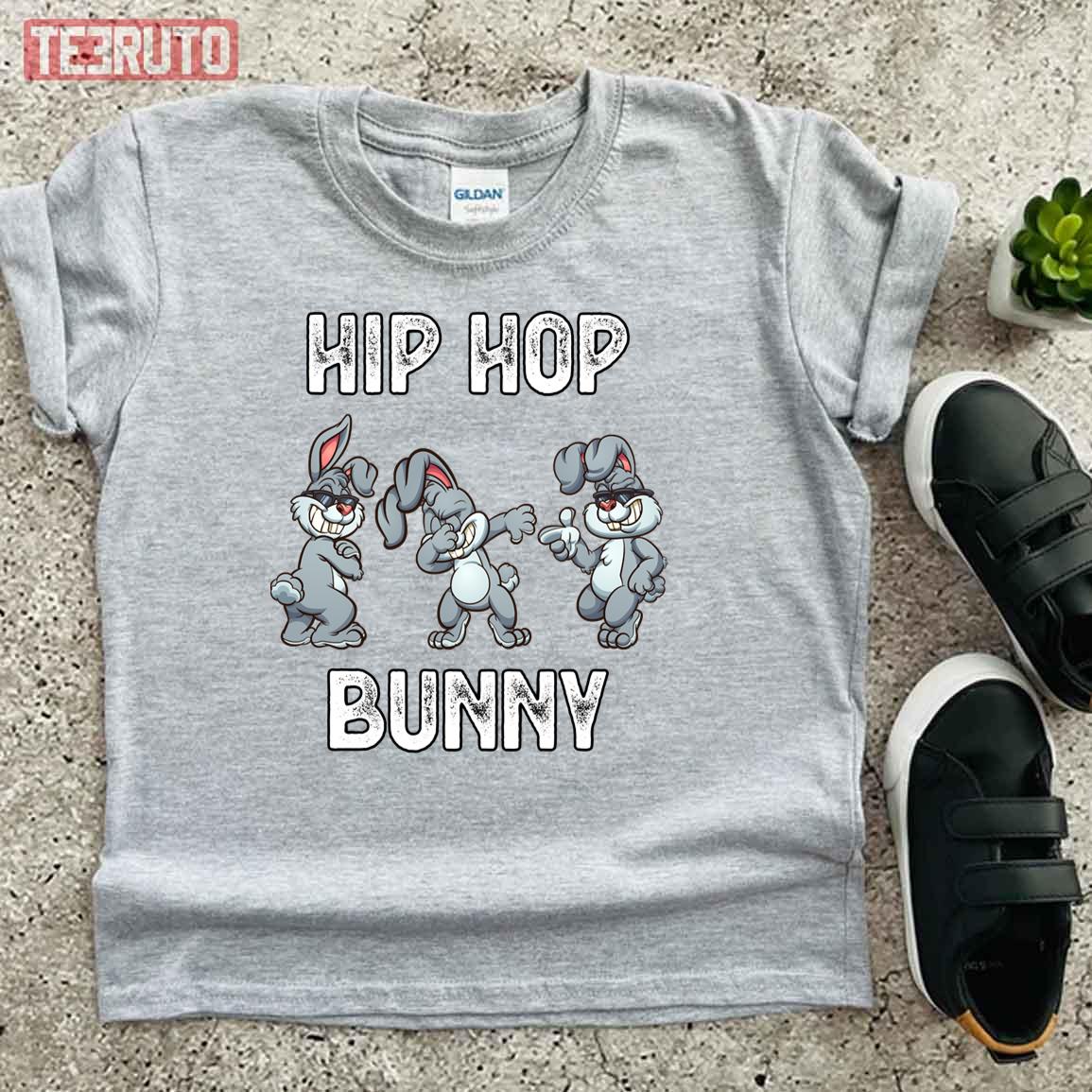 Hip Hop Rabbit Happy Easter Kid T-Shirt