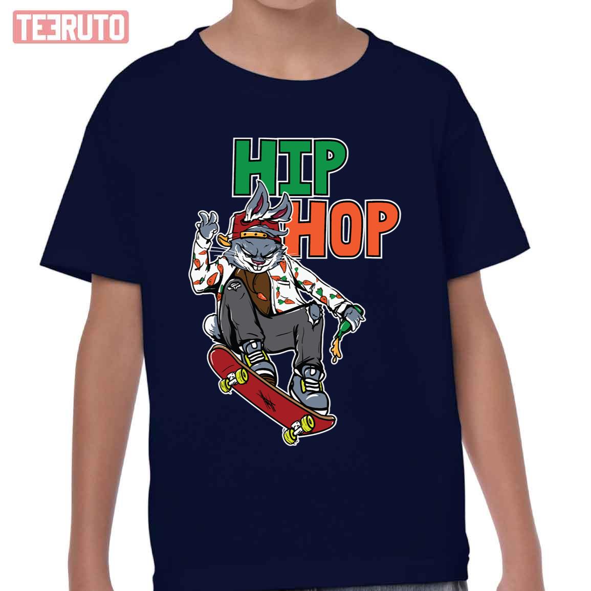 Hip Hop Rabbit Skateboard Kid T-Shirt