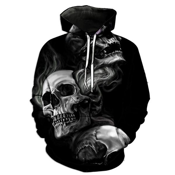 Human Skeleton Black 3d Zip Hoodie