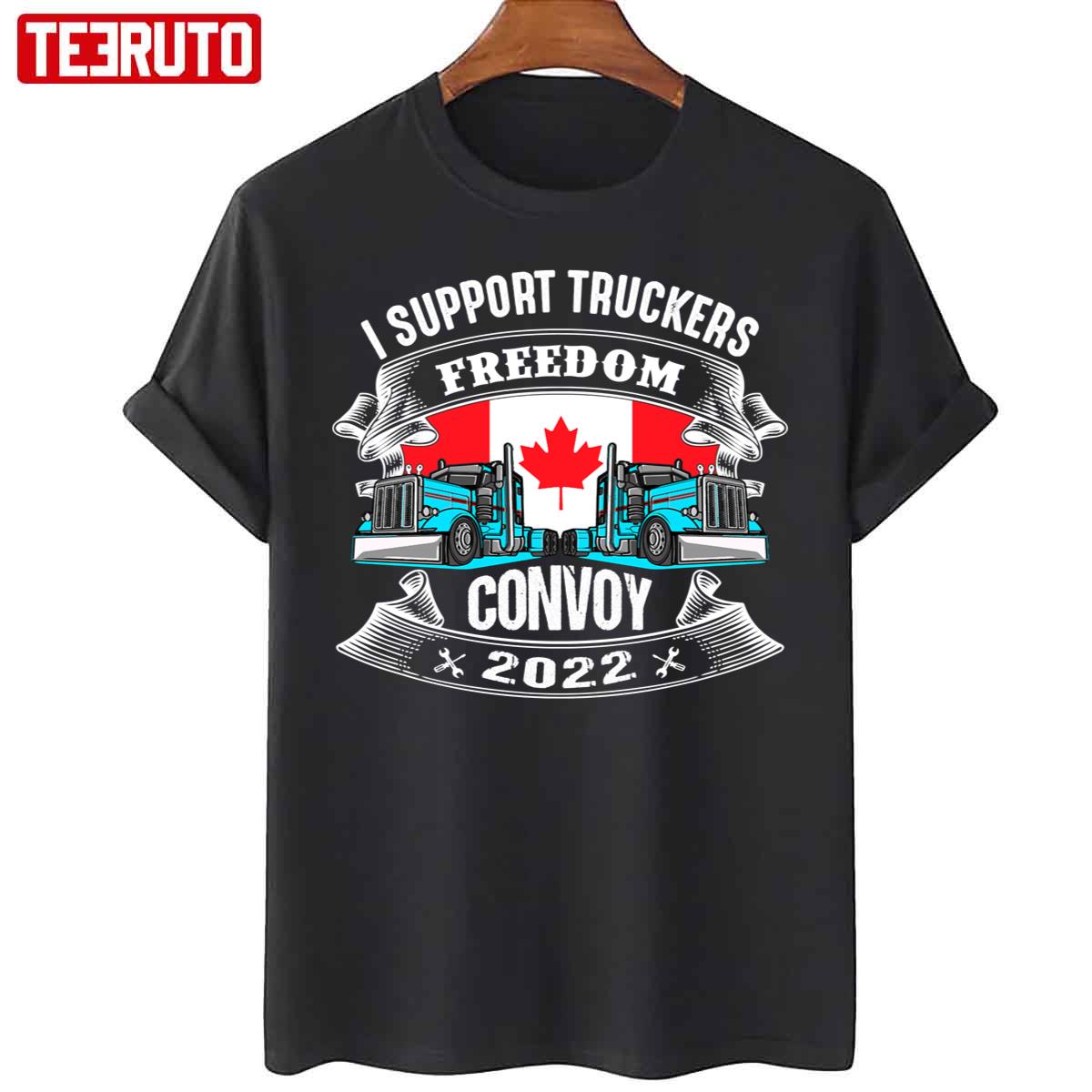 I Support Truckers Freedom Convoy 2022 Unisex T-Shirt