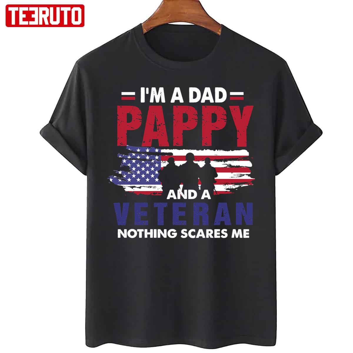 I’m A Dad Pappy Veteran Father’s Day Unisex T-Shirt