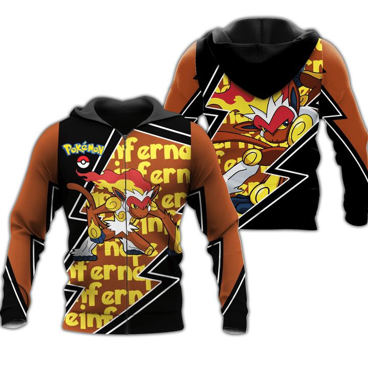 Infernape Pokemon Anime Manga 3d Zip Hoodie Teeruto 2282