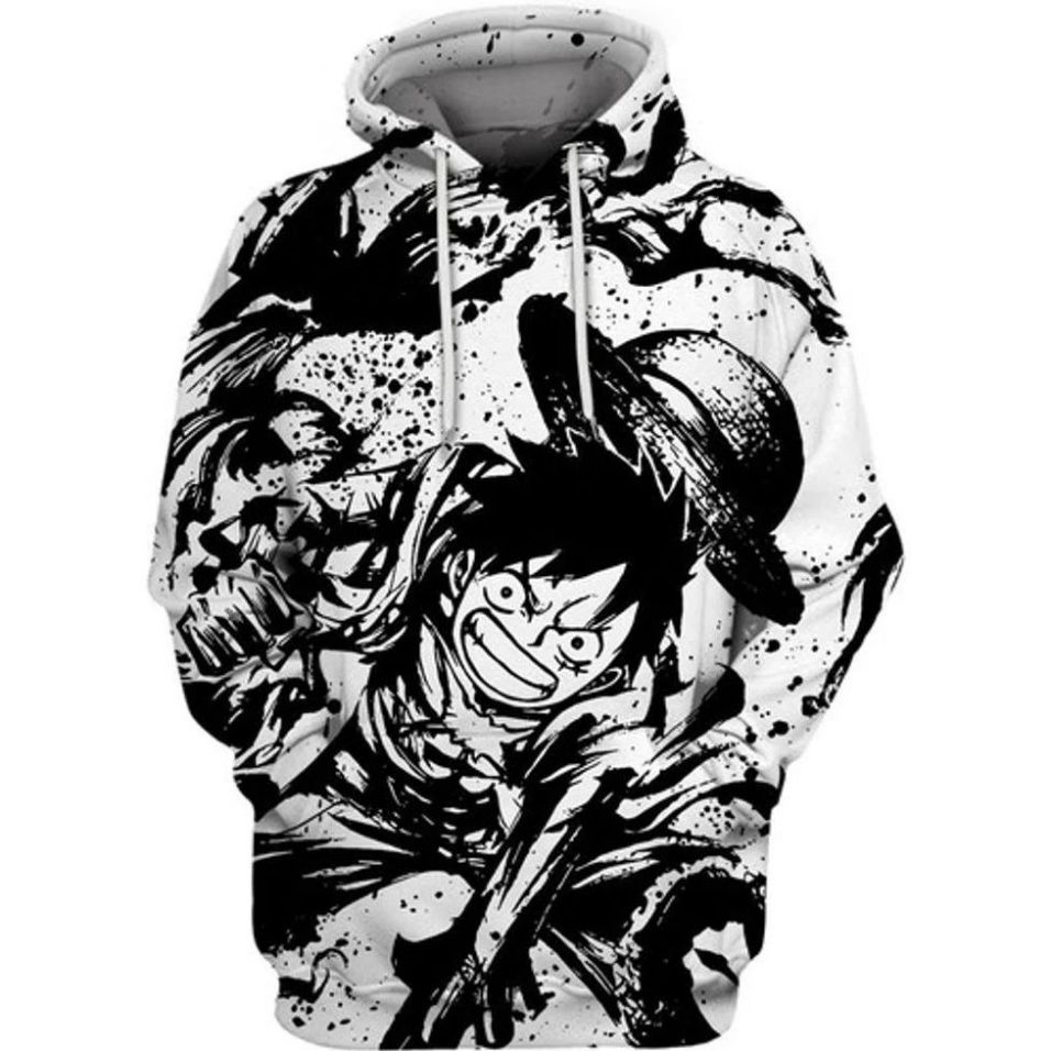 Ink Monkey D Luffy One Piece All Over Printing 3d Hoodie