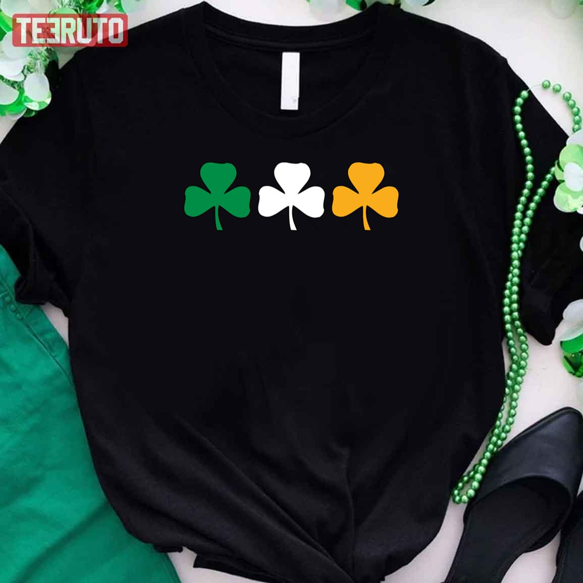 Ireland Shamrock Flag Unisex T-Shirt