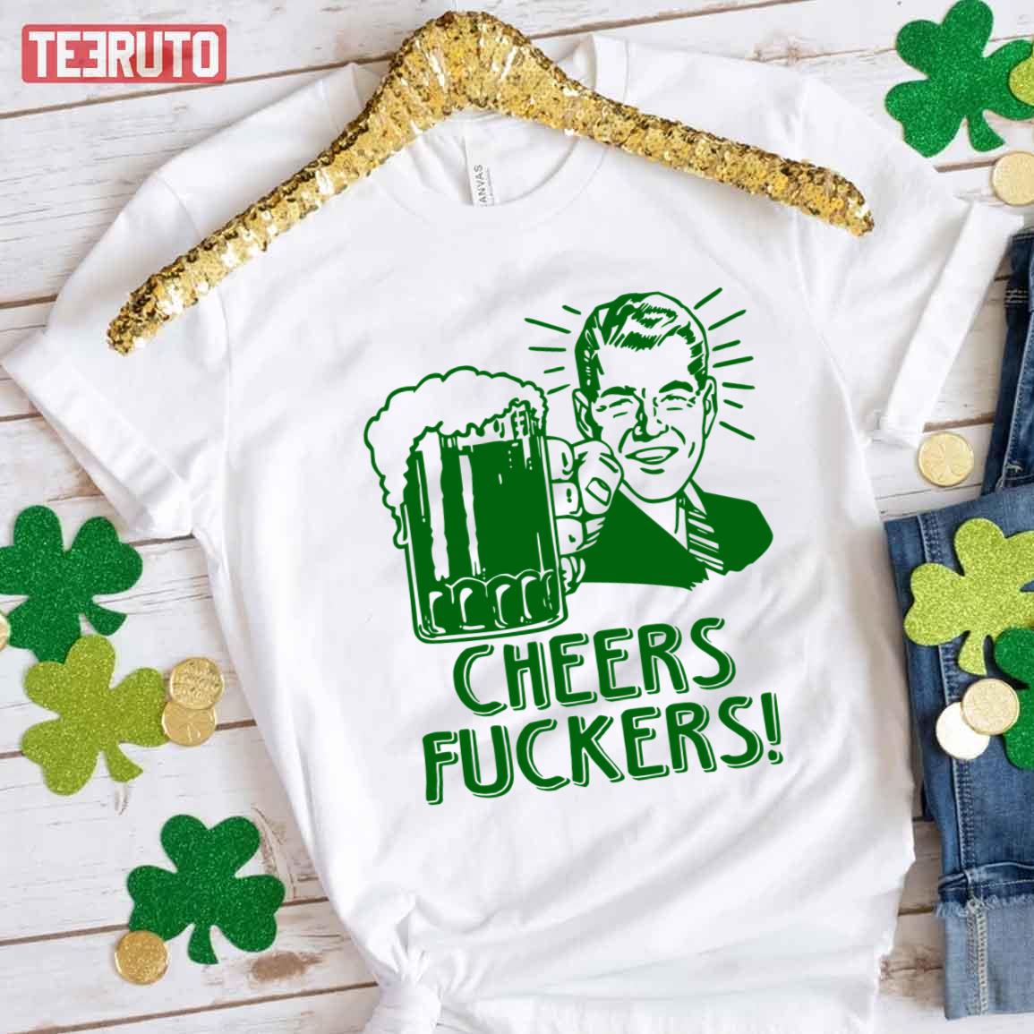 Irish Cheers For Saint Patricks Day Vintage Unisex T-Shirt