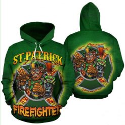 Irish St. Patrick Firefighter All Over Printed 3d 2 Hoodie