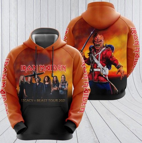 Iron Maiden Rock Band Music Iv 3d Zip Hoodie