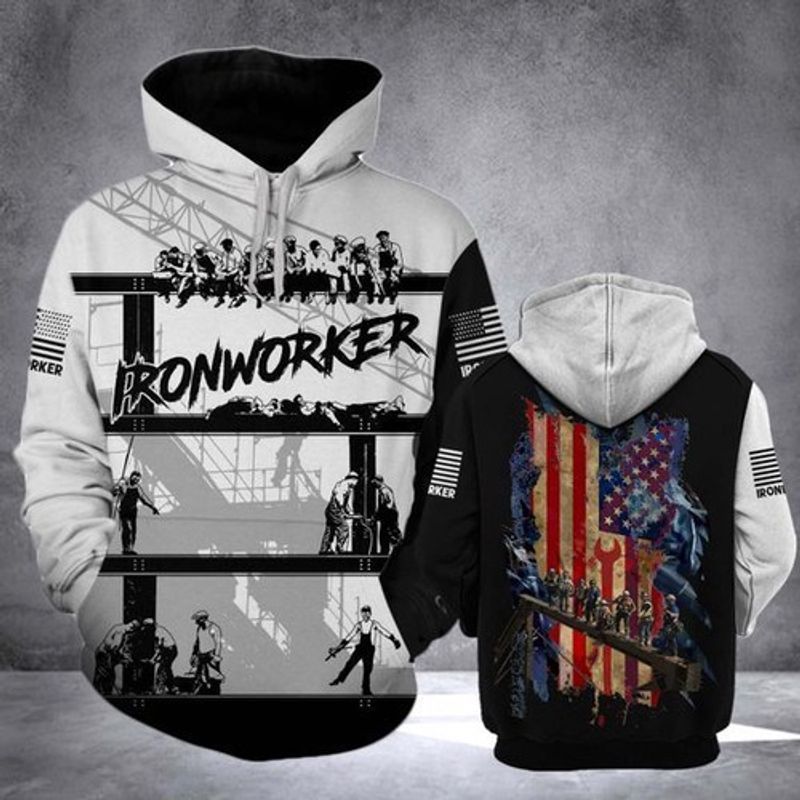 Iron Worker Style Site All Over Printing 3d Hoodie
