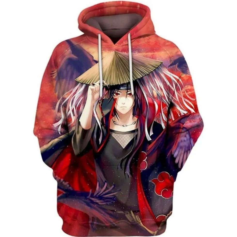 Itachi Is Back Naruto Anime All Over Printing 3d Hoodie