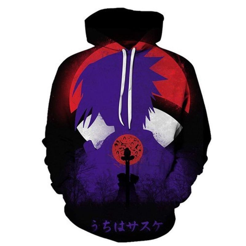 Itachi Uchiha Naruto Anime All Over Printing 3d Hoodie