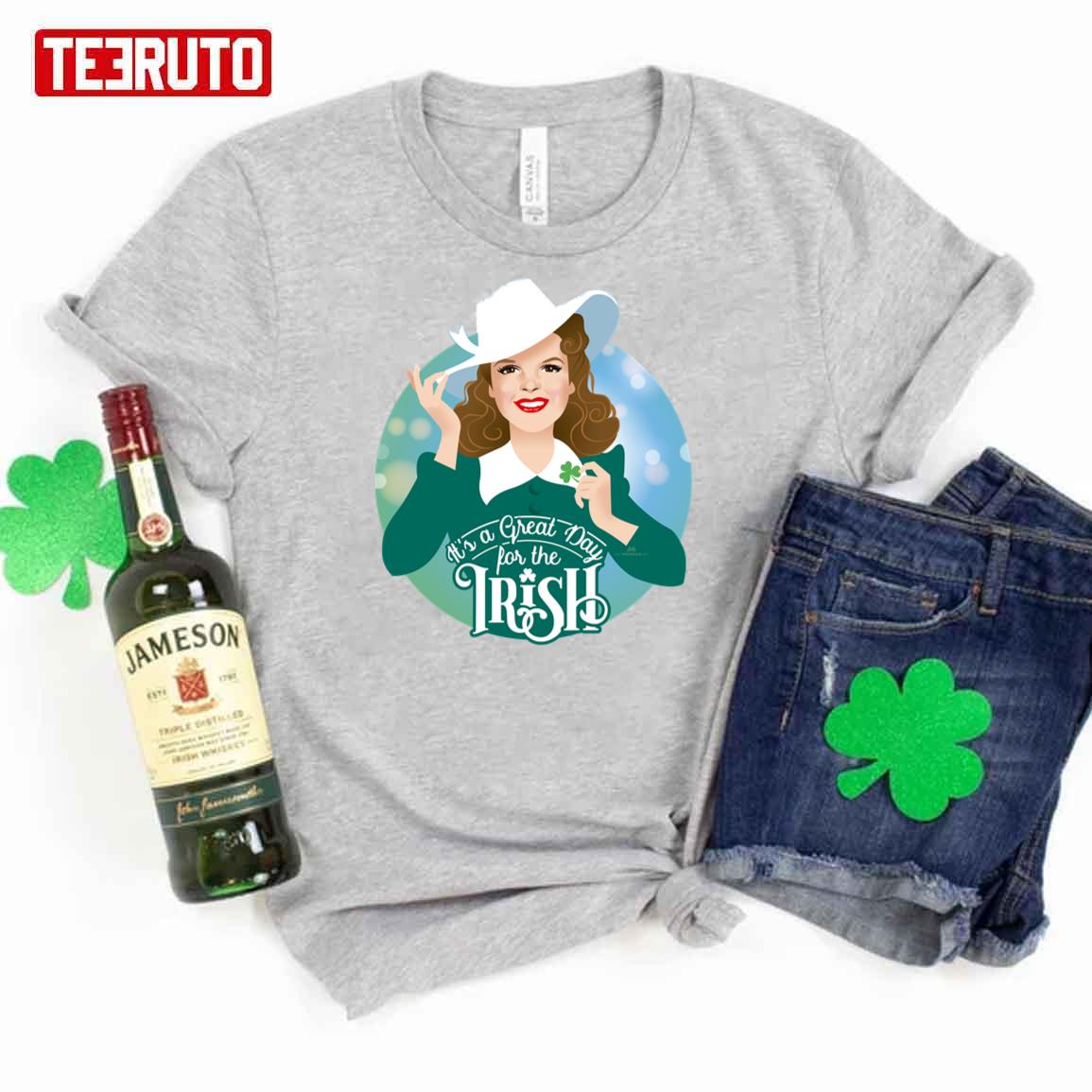 It’s A Great Day For The Irish Vintage Lady Unisex T-Shirt