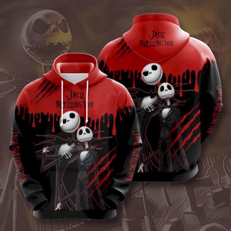 Jack Skellington All Over Printing 3d Hoodie