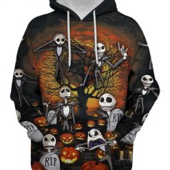 Jack Skellington Halloween 3 3d Hoodie