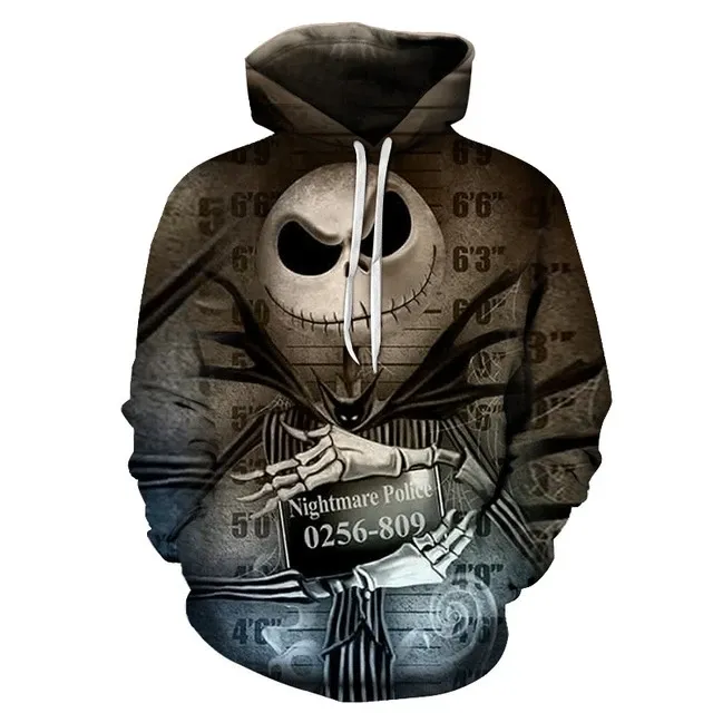 Jack Skellington Mug Shot 3d Zip Hoodie