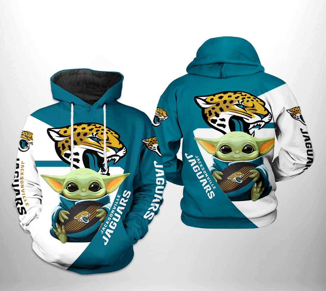 Jacksonville Jaguars NFL Blue 3D Hoodie Zip Hoodie For Men And