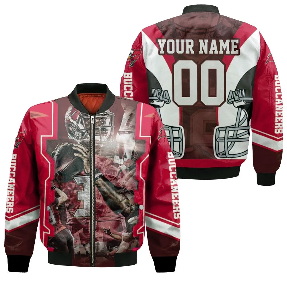 Jameis Winston 3 Tampa Bay Buccaneers Nfc South Champions Super Bowl 2021 Personalized Bomber Jacket