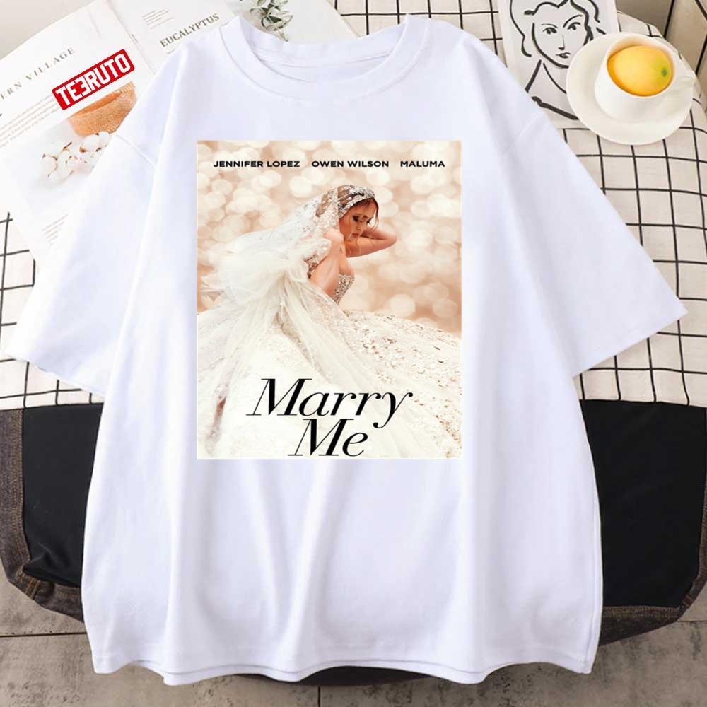 Jennifer Lopez Wedding Dress Marry Me Movie Unisex T-Shirt