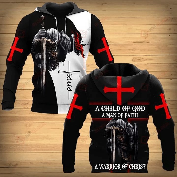 Jesus A Child Of God A Man Of Faith Full Over Printing 3d Hoodie