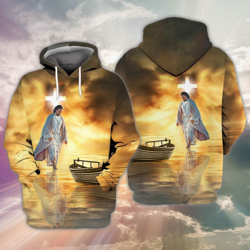 Jesus God 3d Zip Hoodie