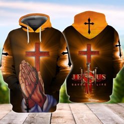 Jesus God Jesus Saved My Life 3d Zip Hoodie