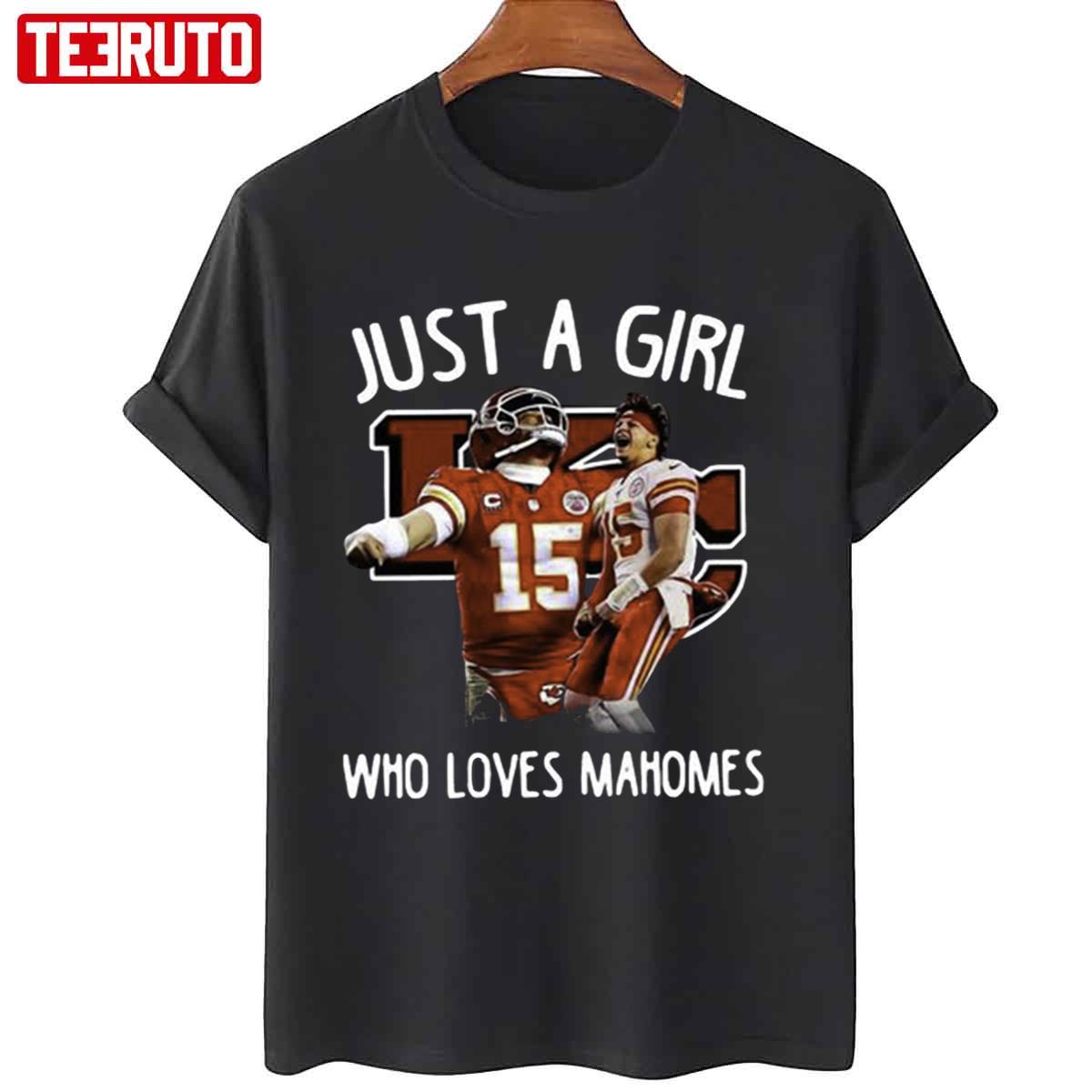 Kansas City Chiefs Just A Girl Who Love Mahomes Shirt - ReviewsTees