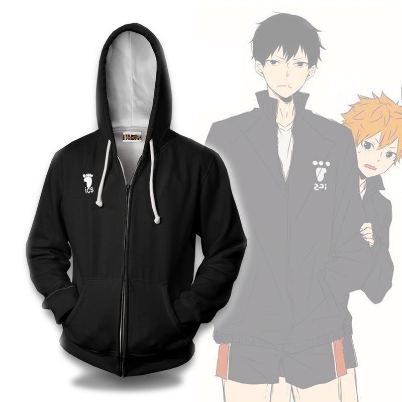 Karasuno Training Hoodie Haikyuu Anime Casual Cosplay Costume